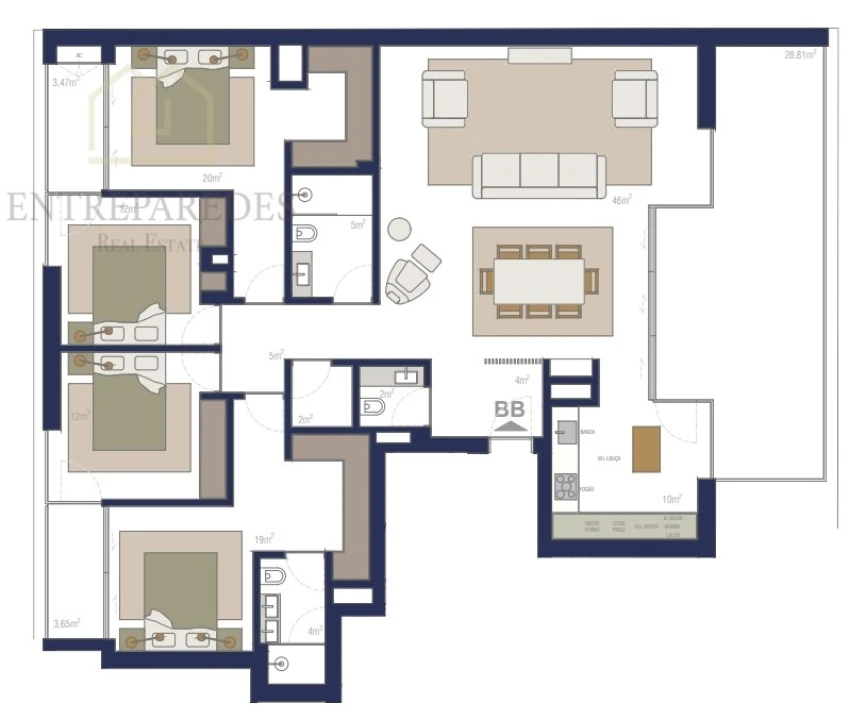 Apartamento T4 para Venda em Matosinhos e Leça da Palmeira Foto 19