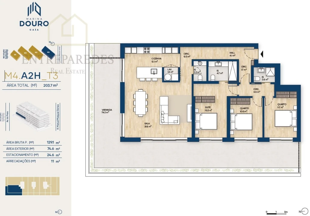 Apartamento T3 para Venda em Canidelo Foto 49