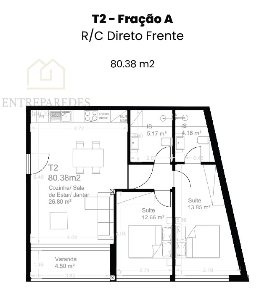 Apartamento T2 para Venda em Custóias, Leça do Balio e Guifões Foto 19