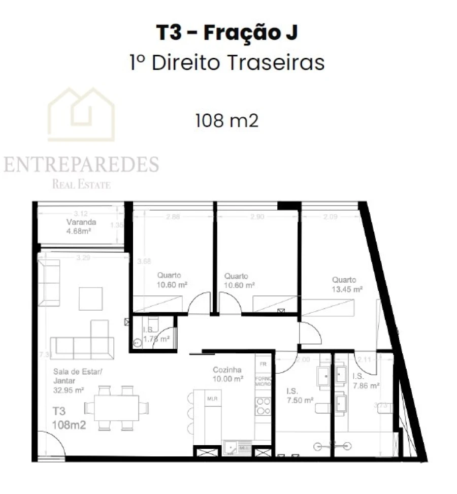 Apartamento T3 para Venda em Custóias, Leça do Balio e Guifões Foto 19