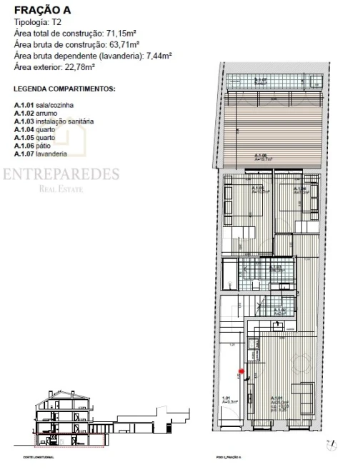 Apartamento T2 para Venda em Campanhã
