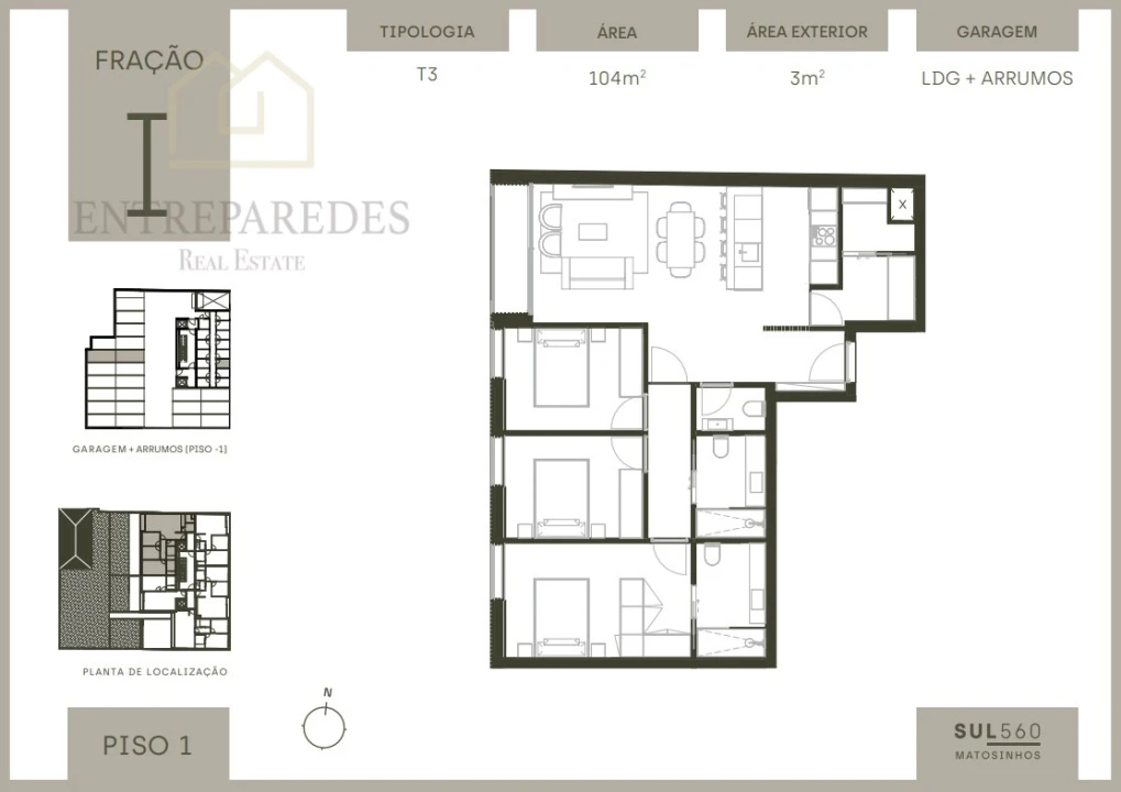 Apartamento T3 para Venda em Matosinhos e Leça da Palmeira Foto 13