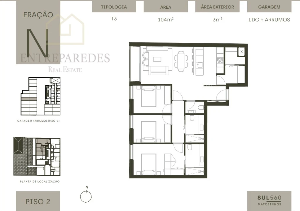 Apartamento T3 para Venda em Matosinhos e Leça da Palmeira Foto 13