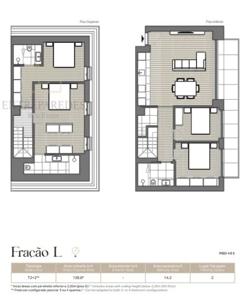 Apartamento T4 para Venda em Lordelo do Ouro e Massarelos