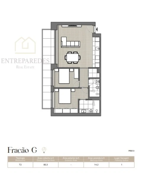 Apartamento T2 para Venda em Lordelo do Ouro e Massarelos