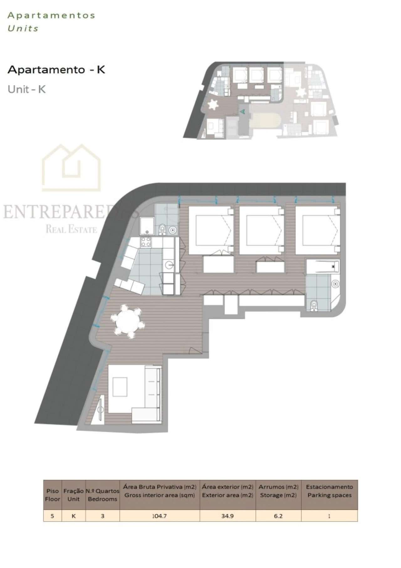Apartamento T3 para Venda em Mafamude e Vilar do Paraíso Foto 19
