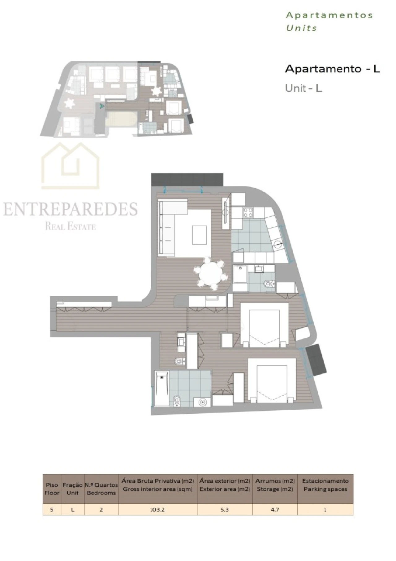 Apartamento T2 para Venda em Mafamude e Vilar do Paraíso Foto 19