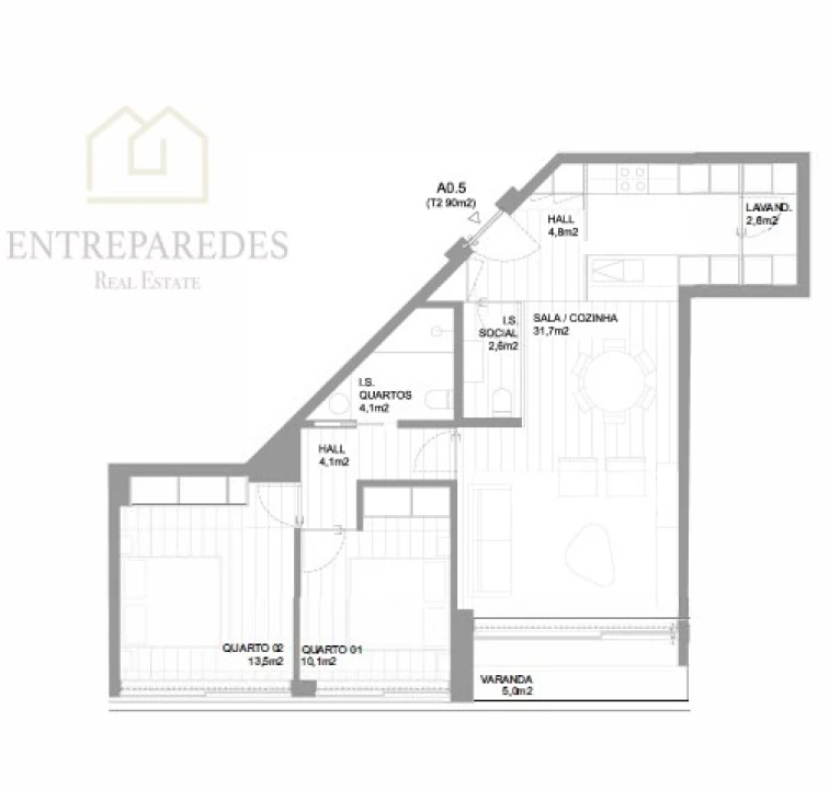 Apartamento T2 para Venda em Vila do Conde Foto 27