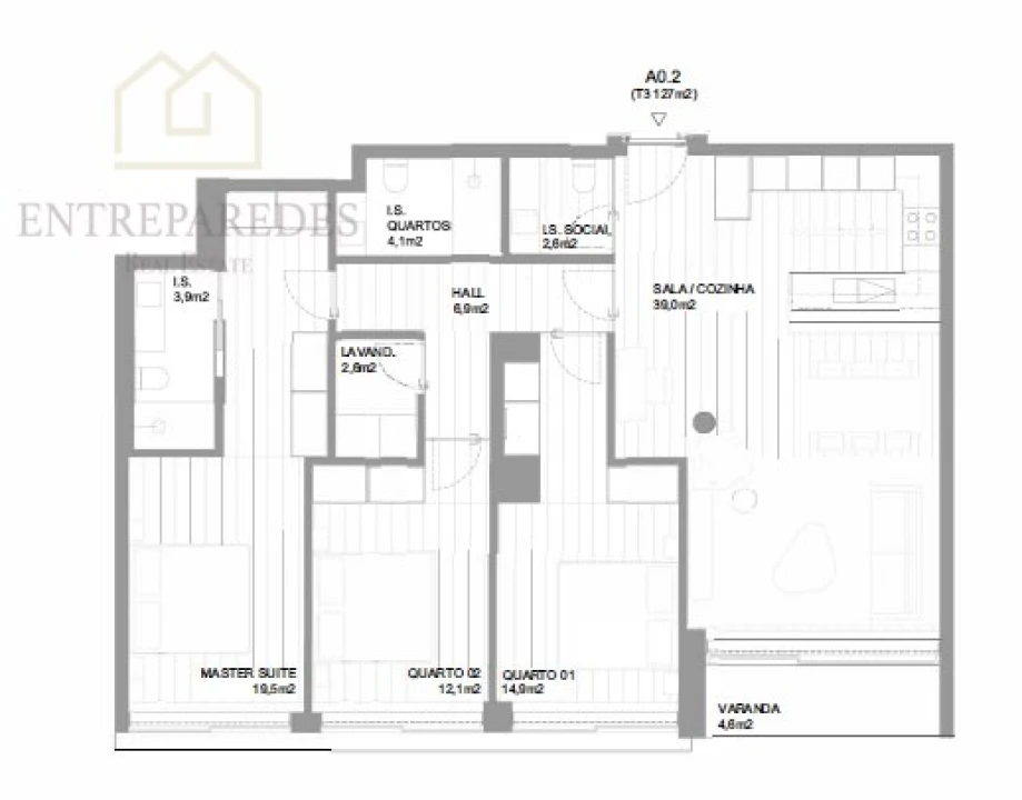 Apartamento T3 para Venda em Vila do Conde Foto 27