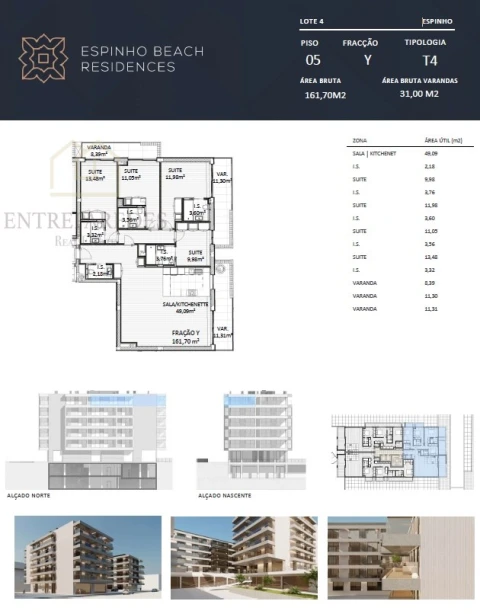 Apartamento T4 para Venda em Espinho