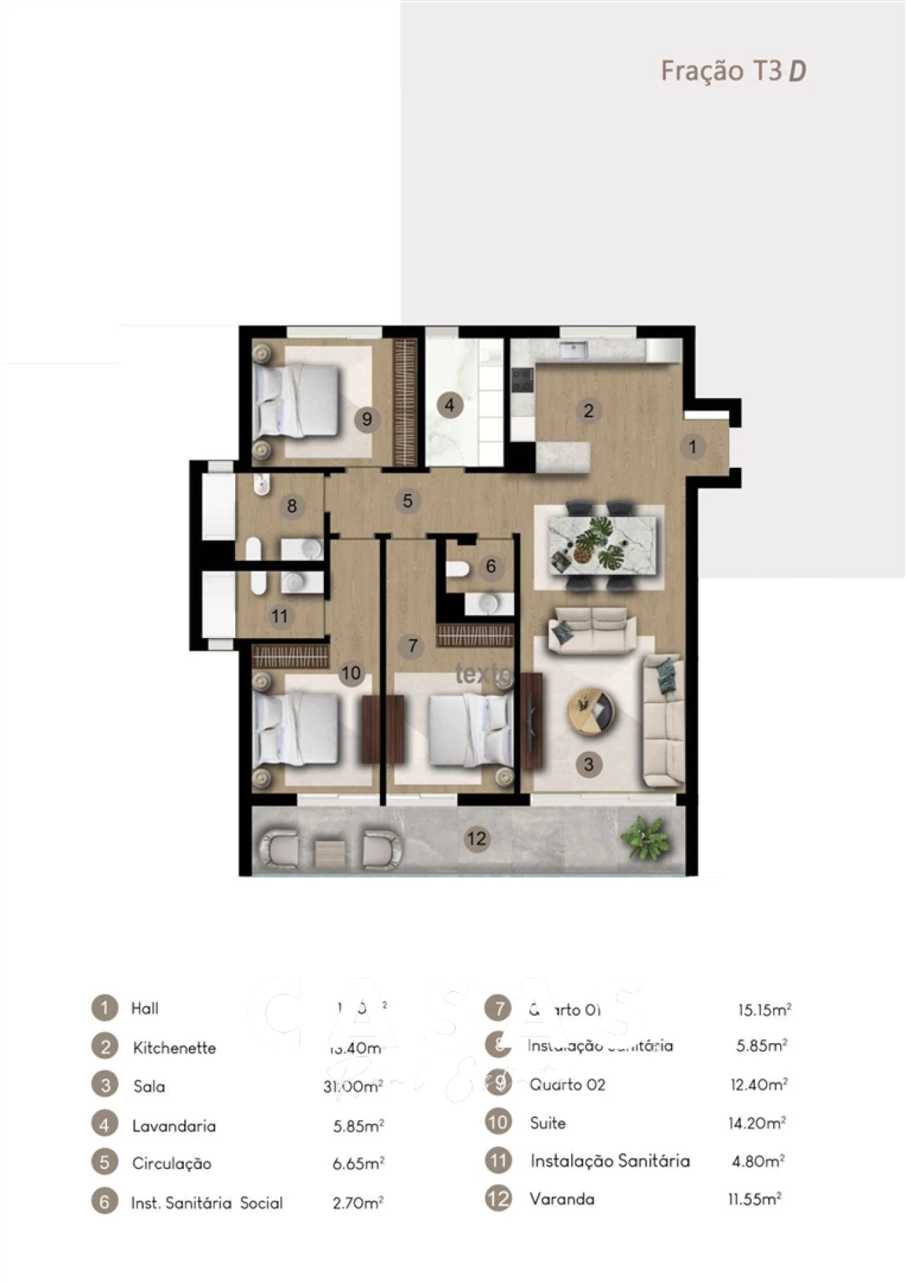 Apartamento T3 para Venda em Estreito de Camara de Lobos Foto 21