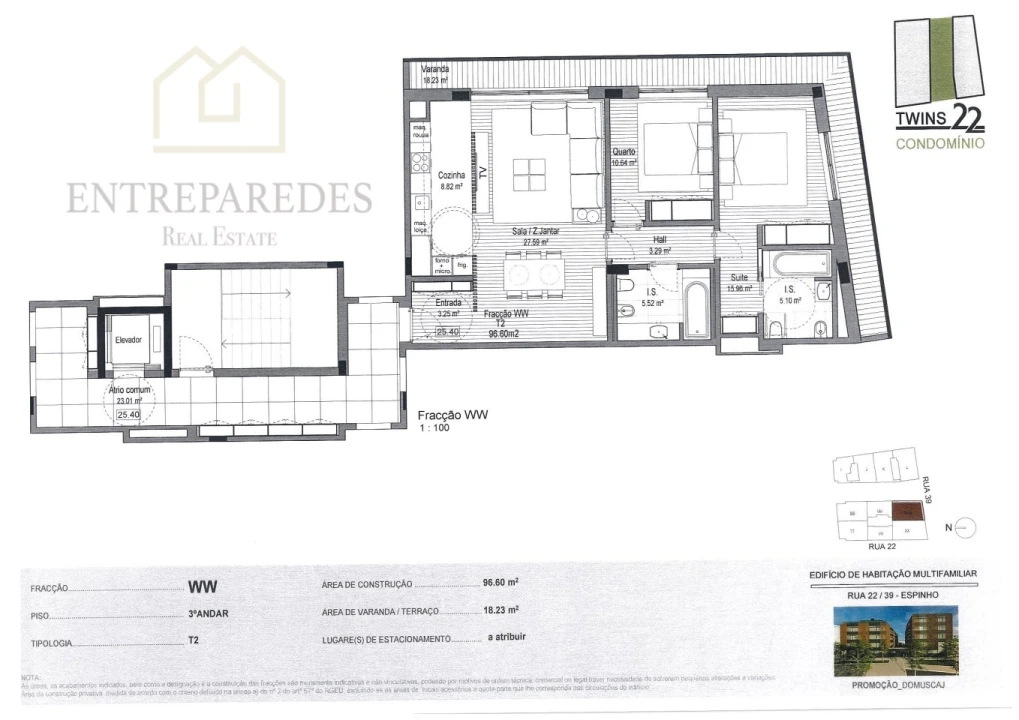 Apartamento T2 para Venda em Espinho Foto 7