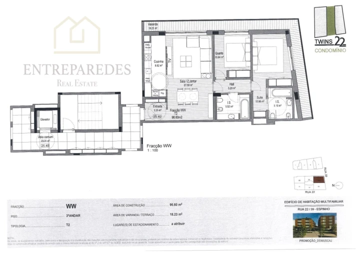 Apartamento T2 para Venda em Espinho Foto 7