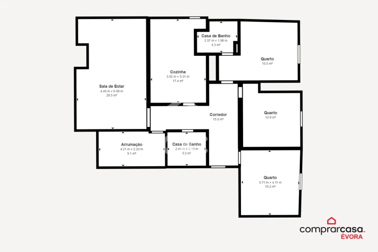 Apartamento T3 para Venda em Reguengos de Monsaraz Foto 18
