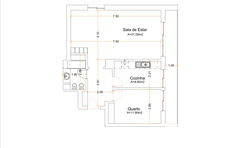 Apartamento T1 para Venda em Belém Foto 45