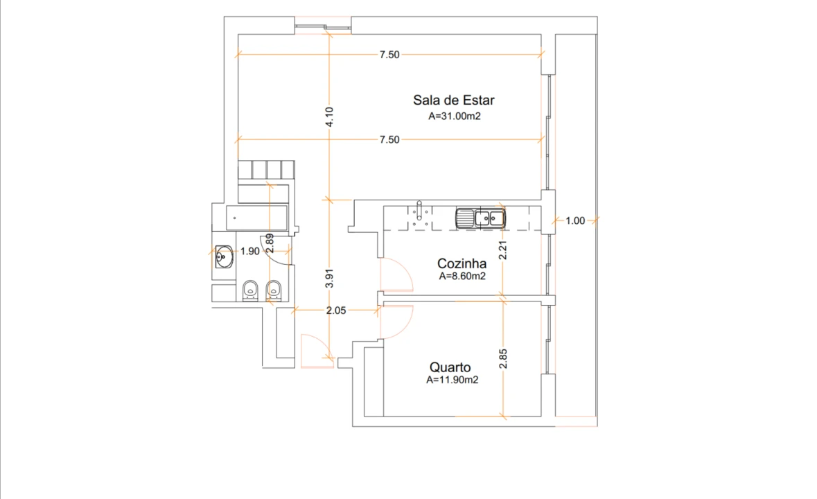 Apartamento T1 para Venda em Belém Foto 45