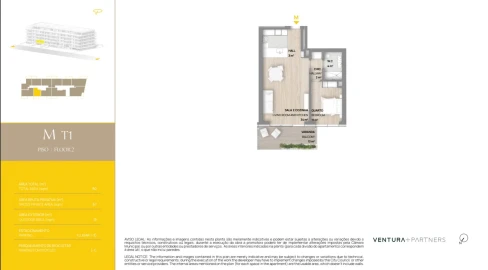Apartamento T1 para Venda em Canidelo