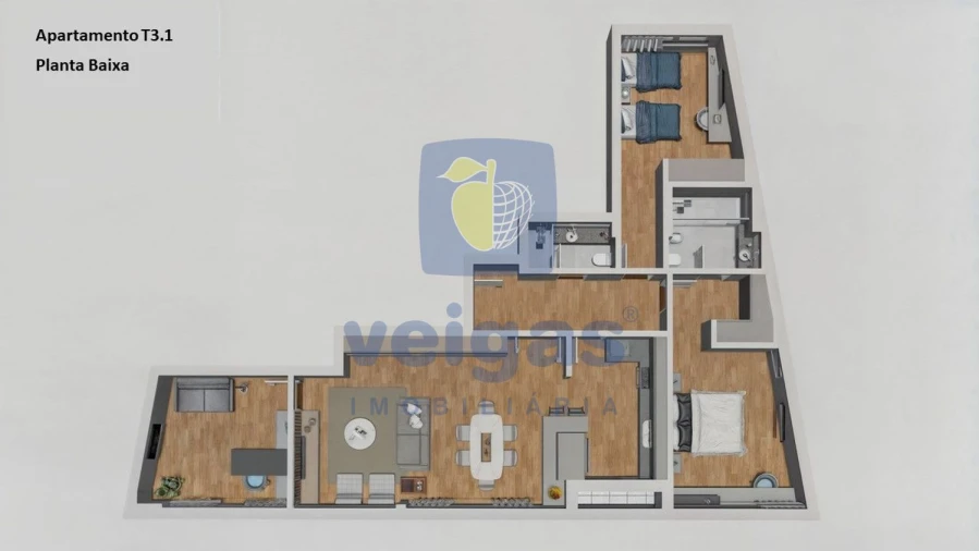 Apartamento T3 para Venda em Rio de Mouro Foto 6