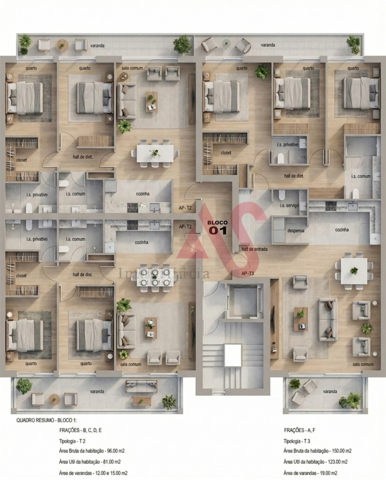 Apartamento T2 para Venda em Infias Foto 13