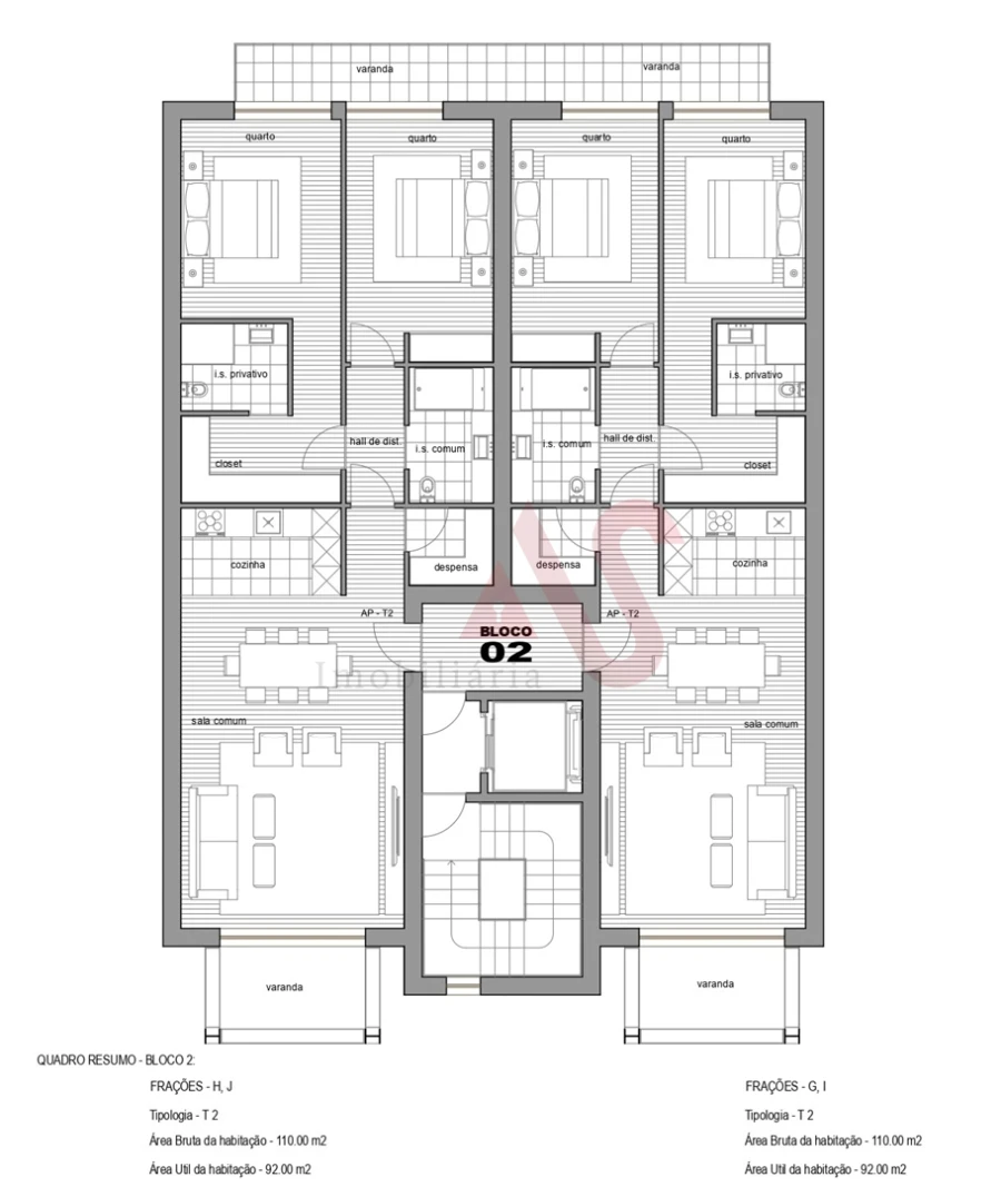 Apartamento T2 para Venda em Infias Foto 12