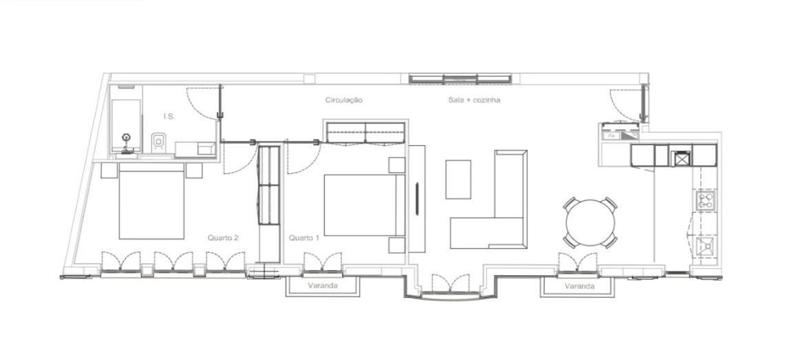 Apartamento T2 para Venda em Cedofeita, Santo Ildefonso, Sé, Miragaia, São Nicolau e Vitória Planta 1