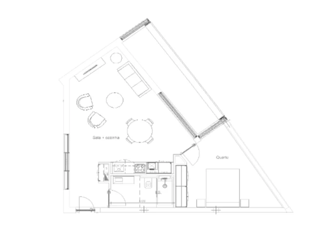 Apartamento T1 para Venda em Cedofeita, Santo Ildefonso, Sé, Miragaia, São Nicolau e Vitória Planta 1