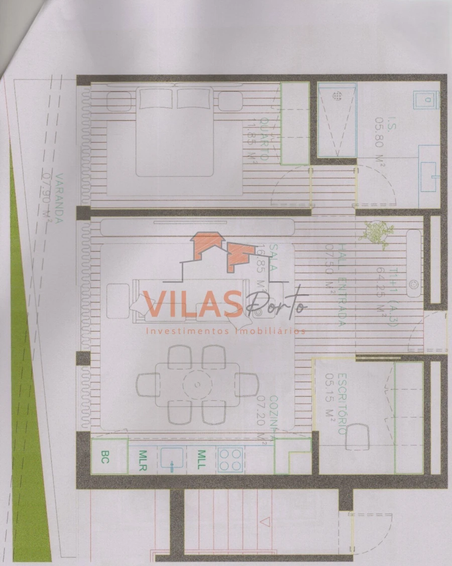 Apartamento T1 para Venda em Paços de Ferreira Foto 18