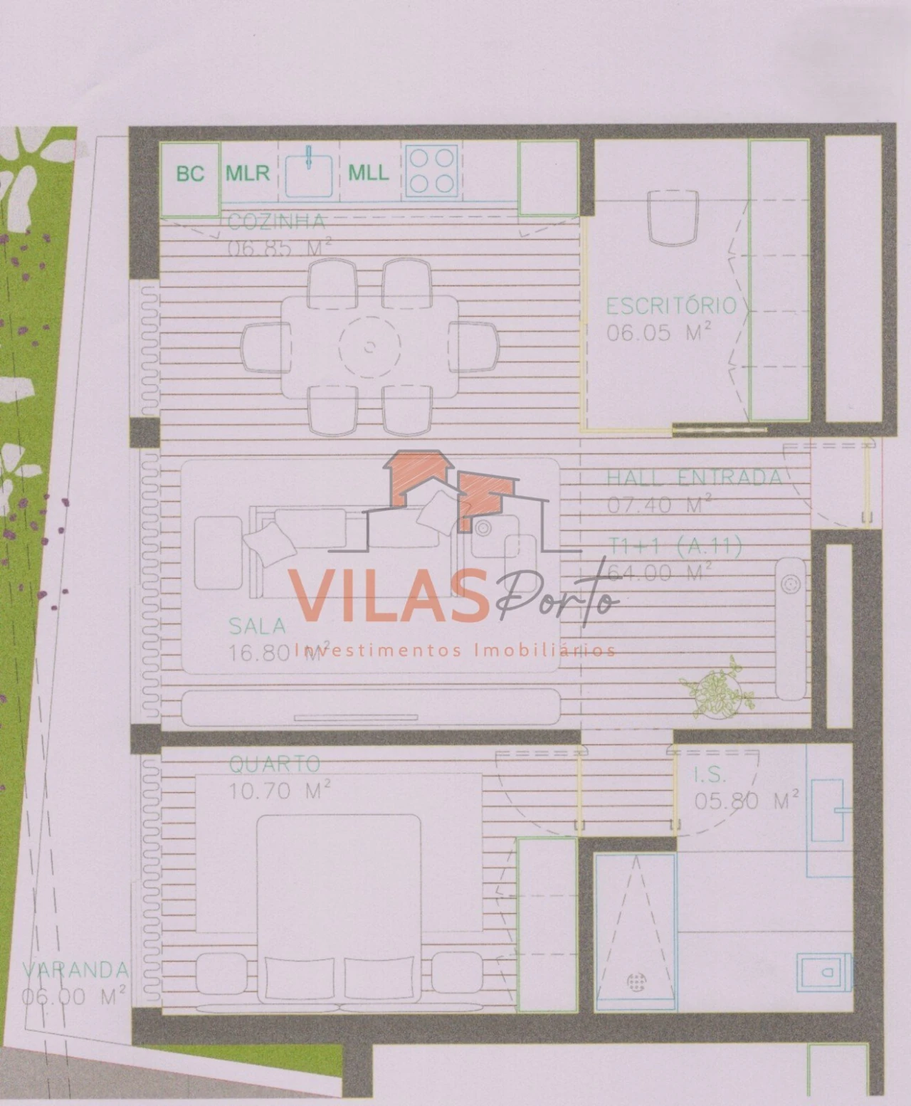 Apartamento T1 para Venda em Paços de Ferreira Foto 18