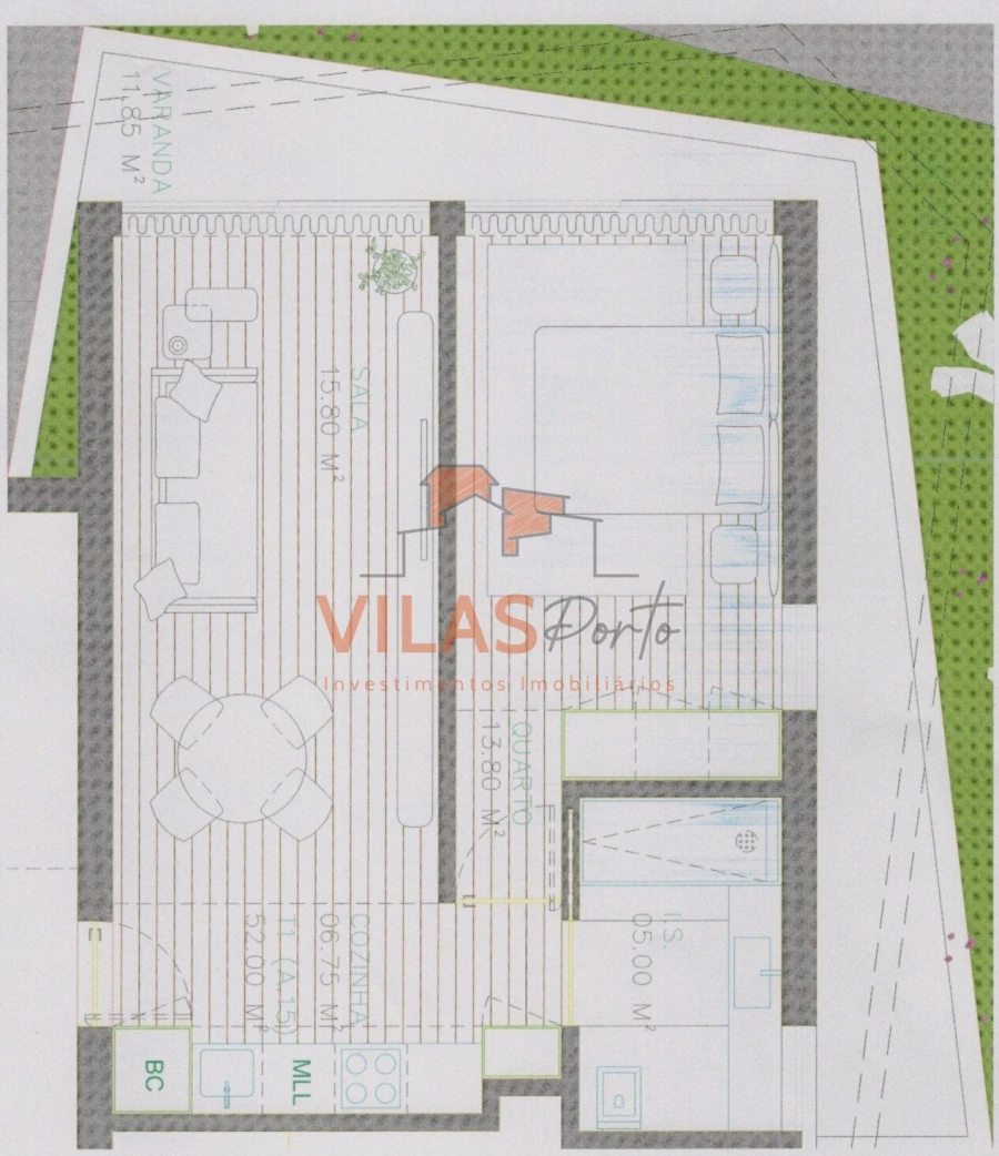 Apartamento T1 para Venda em Paços de Ferreira Foto 17