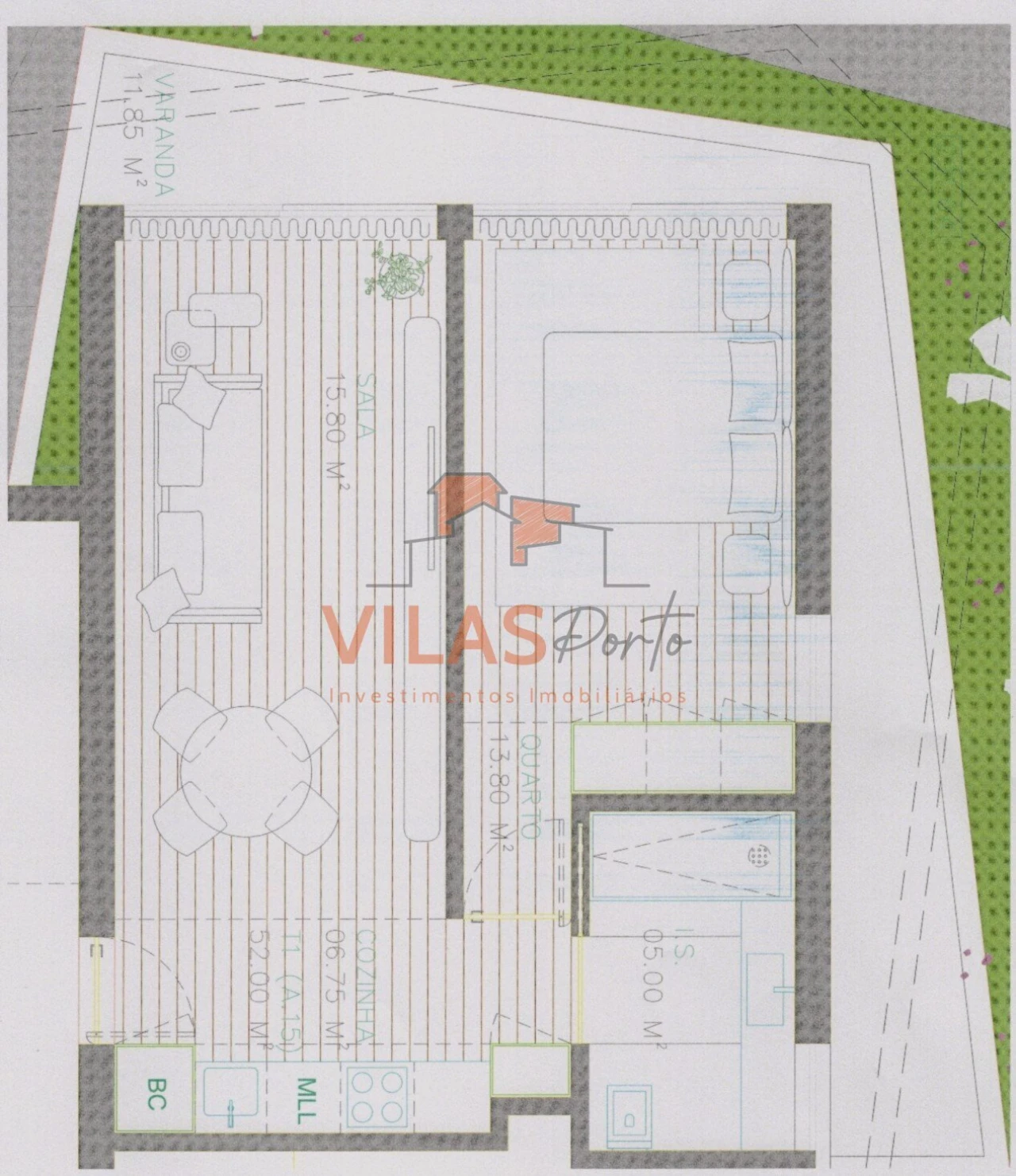 Apartamento T1 para Venda em Paços de Ferreira Foto 17