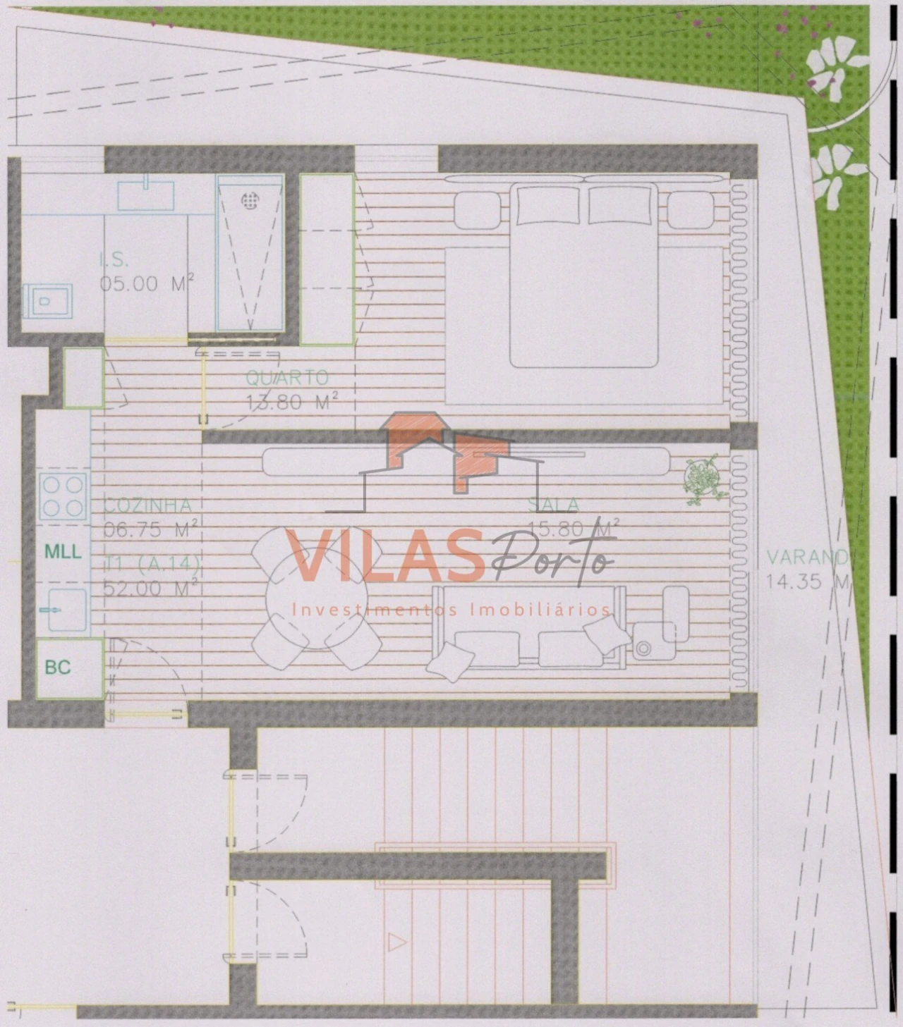 Apartamento T1 para Venda em Paços de Ferreira Foto 17