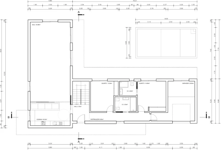 Moradia T4 para Venda em Altura Planta 1