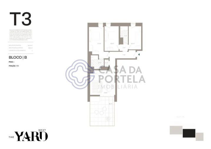 Apartamento T3 para Venda em Santa Marinha e São Pedro da Afurada Planta 1