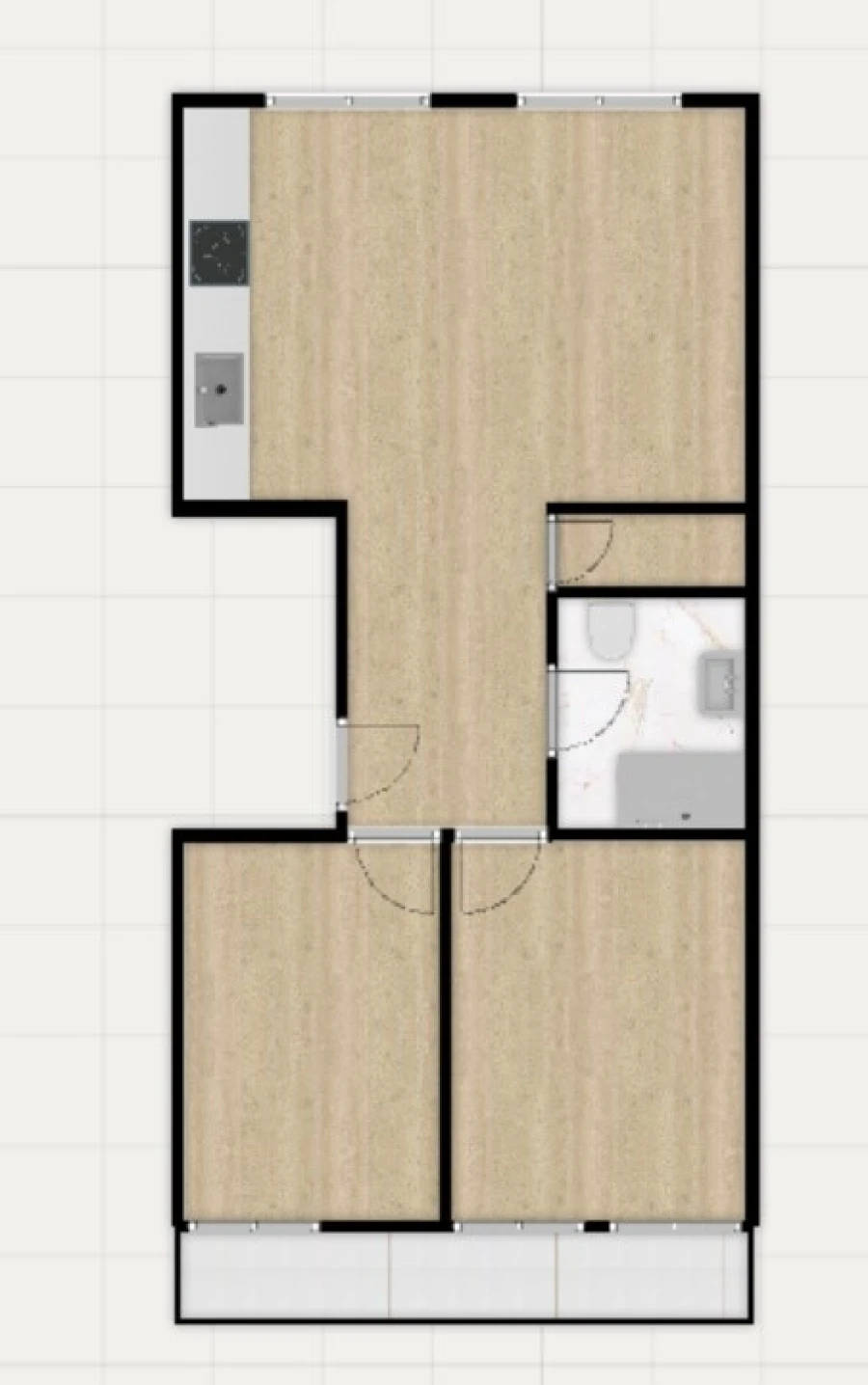 Apartamento T2 para Venda em Falagueira-Venda Nova Planta 1