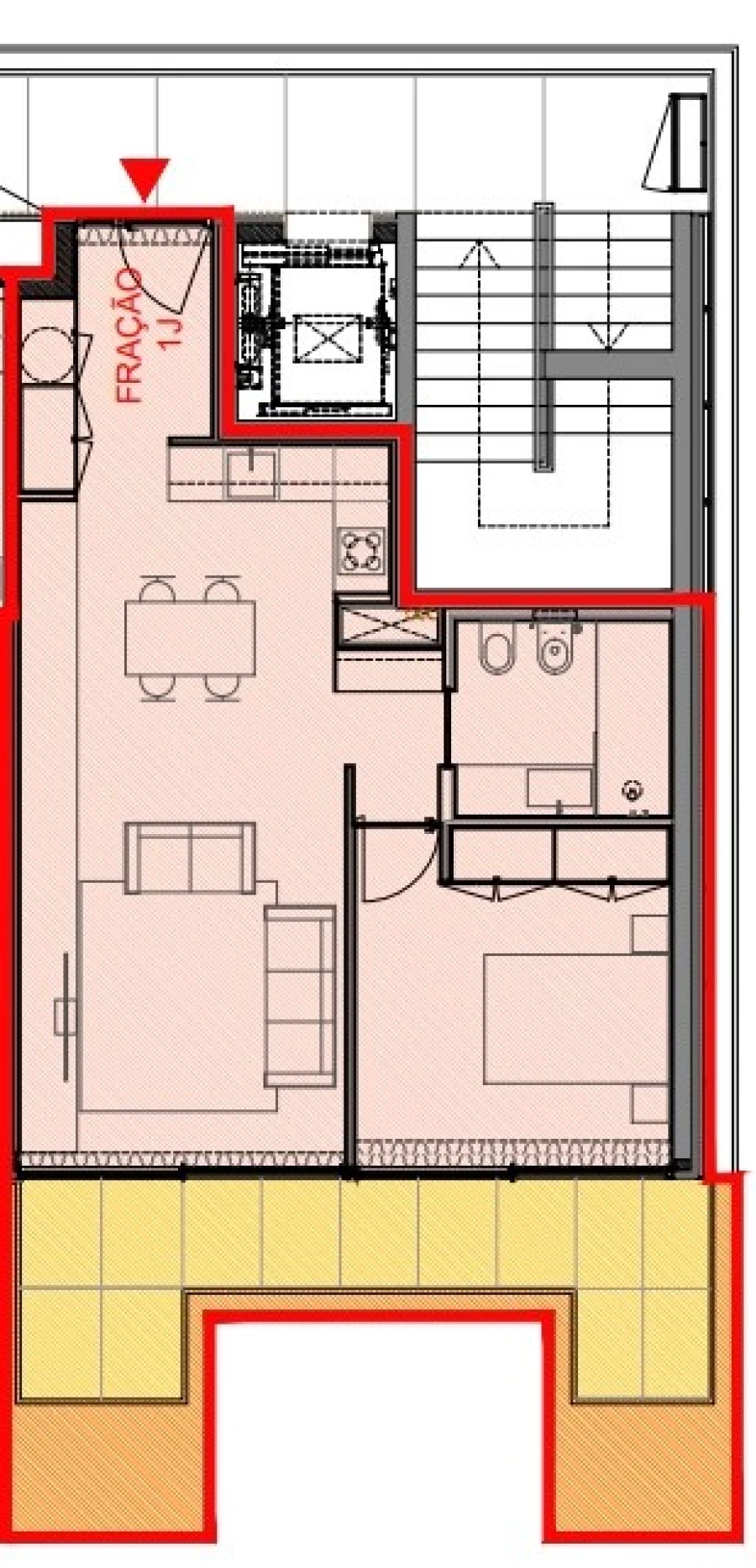 Apartamento T1 para Venda em Matosinhos e Leça da Palmeira Planta 1