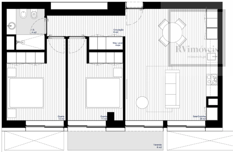Apartamento T2 para Venda em Matosinhos e Leça da Palmeira Foto 19