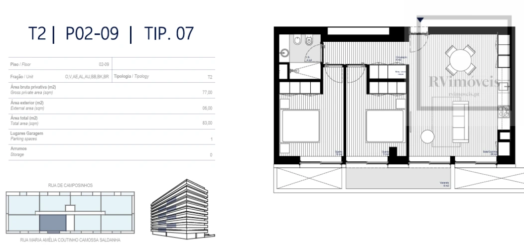 Apartamento T2 para Venda em Matosinhos e Leça da Palmeira Foto 20