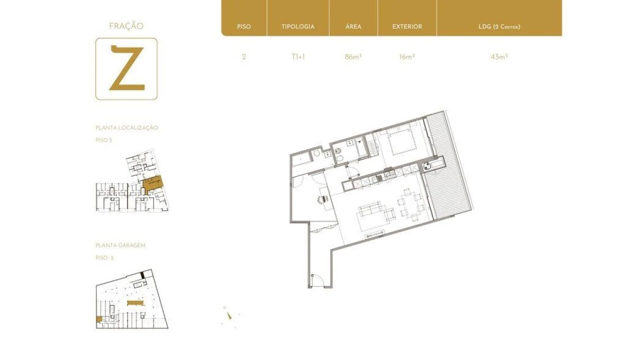 Apartamento T1 para Venda em São Felix da Marinha Foto 25