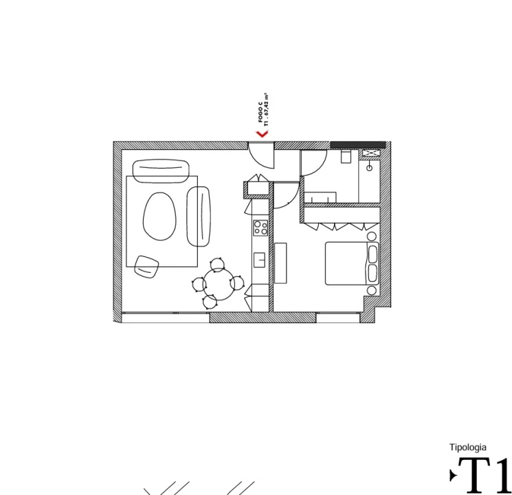 Apartamento T1 para Venda em Areeiro Foto 11
