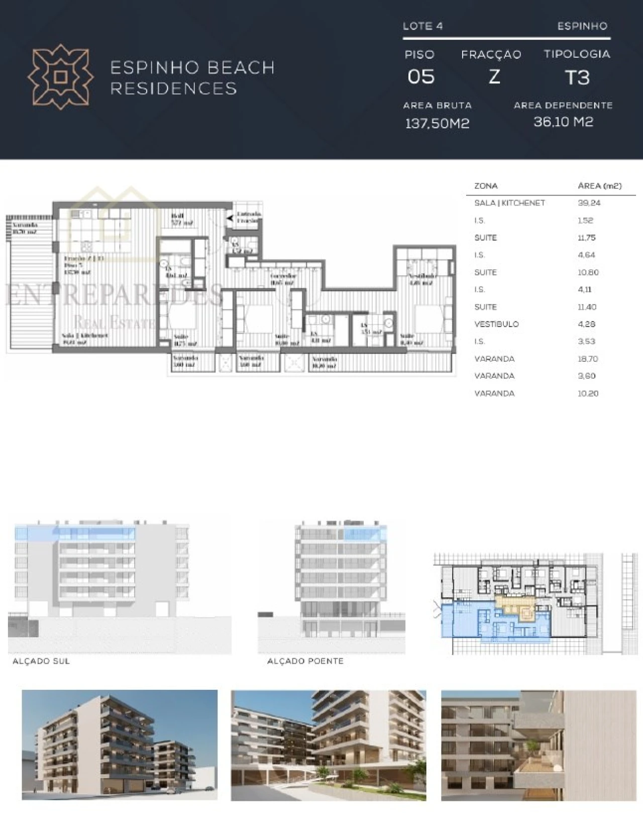 Apartamento T3 para Venda em Espinho Foto 16
