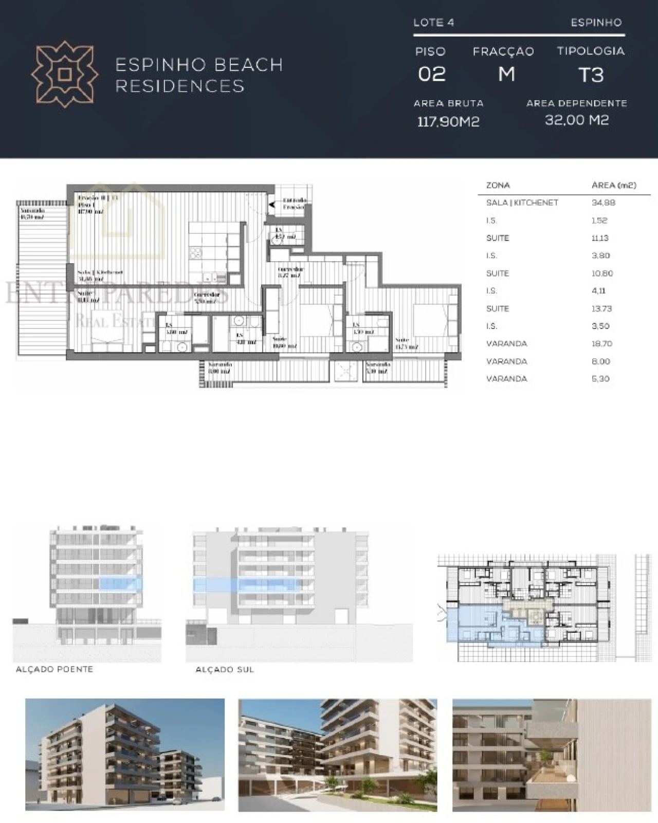 Apartamento T3 para Venda em Espinho Foto 16