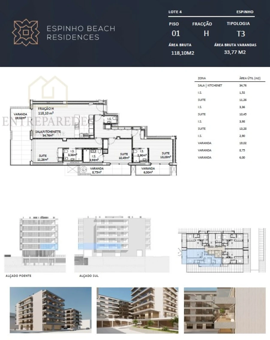 Apartamento T3 para Venda em Espinho Foto 16