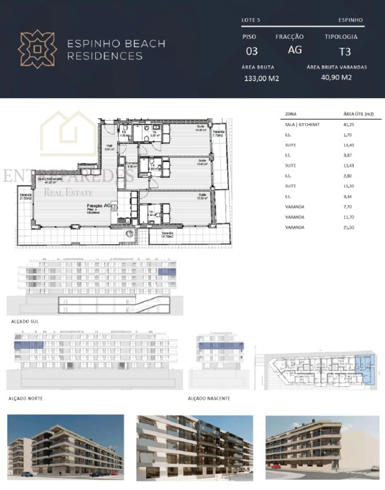 Apartamento T3 para Venda em Espinho Foto 16