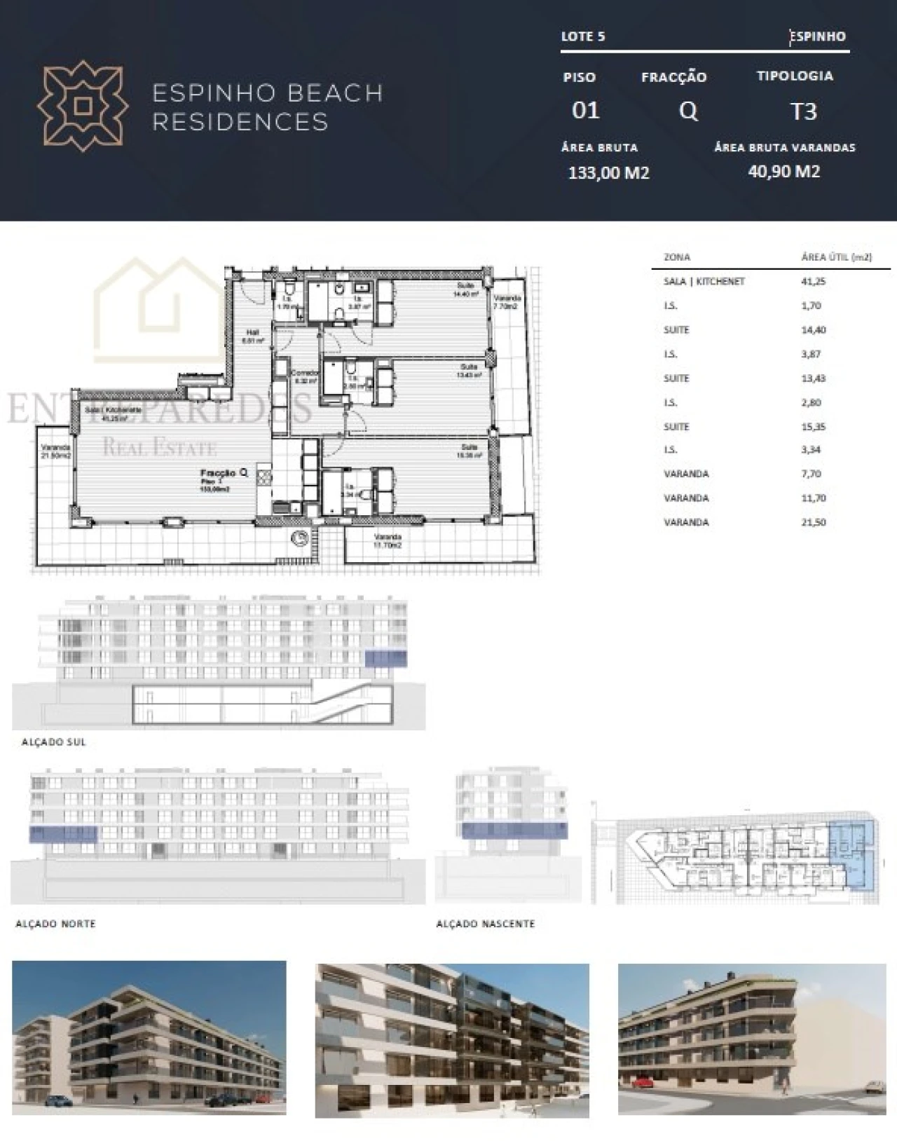 Apartamento T3 para Venda em Espinho Foto 16