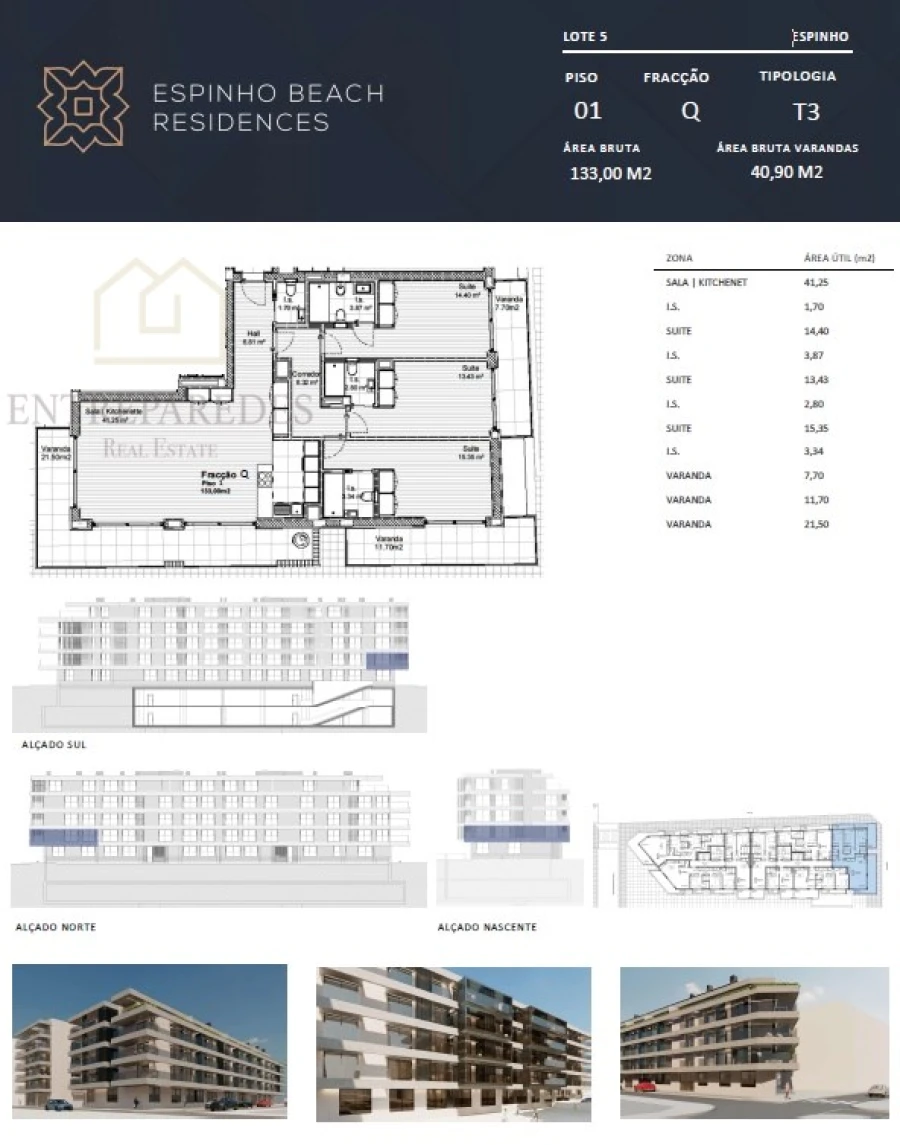 Apartamento T3 para Venda em Espinho Foto 16