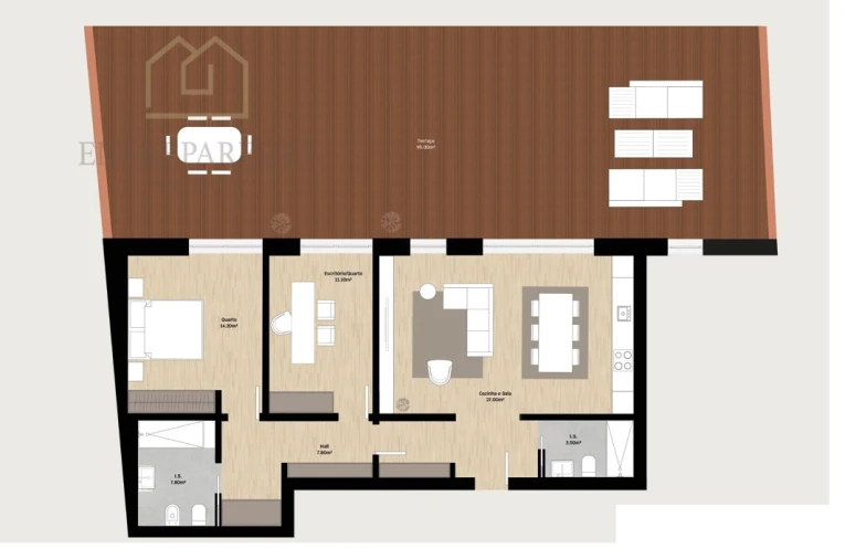 Apartamento T2 para Venda em Silvalde Foto 17