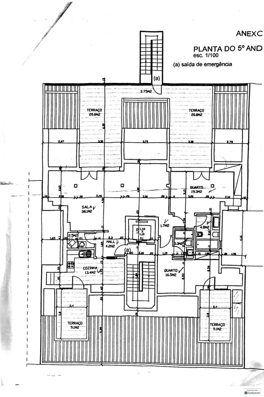 Apartamento T2 para Venda em Avenidas Novas Planta 1