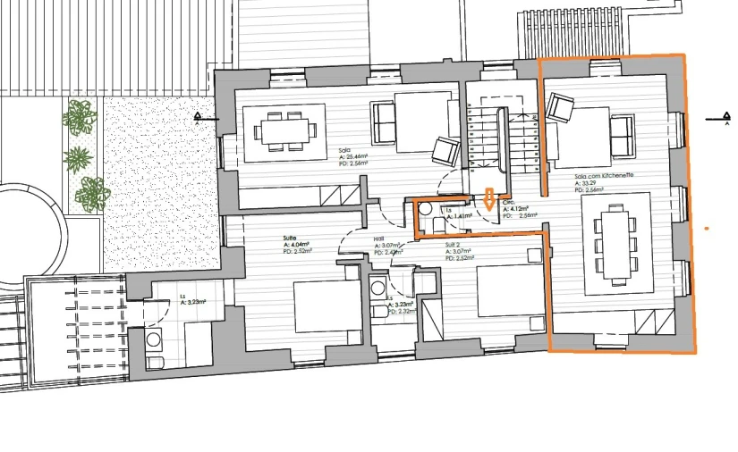 Apartamento T2 para Venda em Massamá e Monte Abraão Planta 1