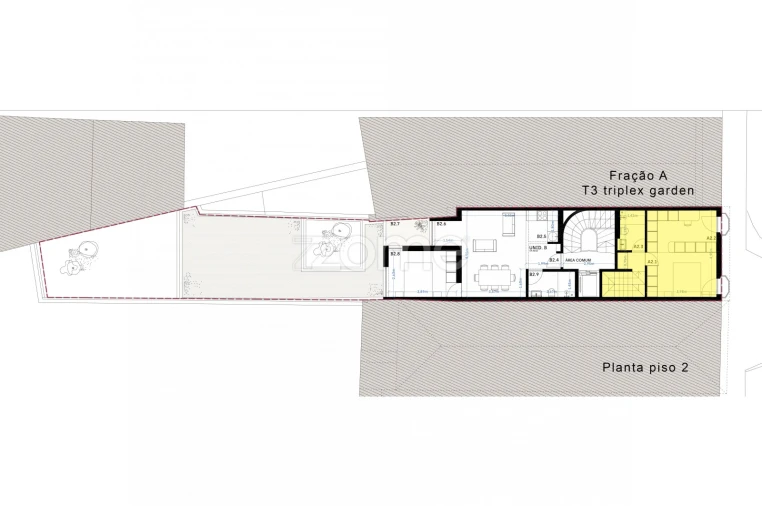 Apartamento T4 para Venda em Cedofeita, Santo Ildefonso, Sé, Miragaia, São Nicolau e Vitória Planta 2