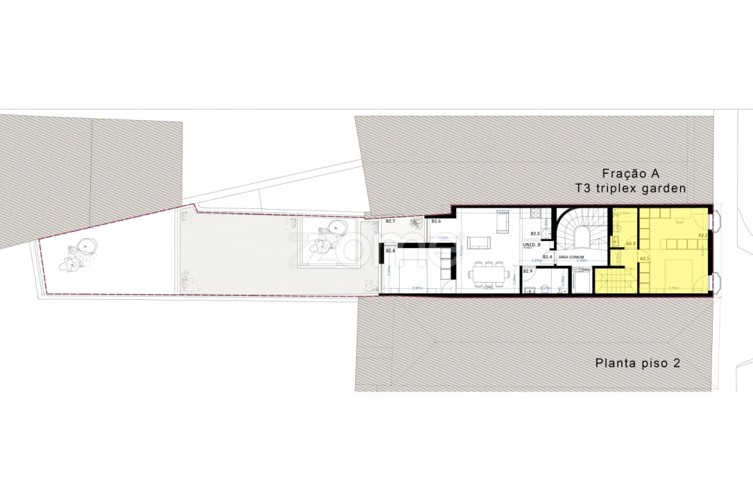 Apartamento T4 para Venda em Cedofeita, Santo Ildefonso, Sé, Miragaia, São Nicolau e Vitória Planta 2